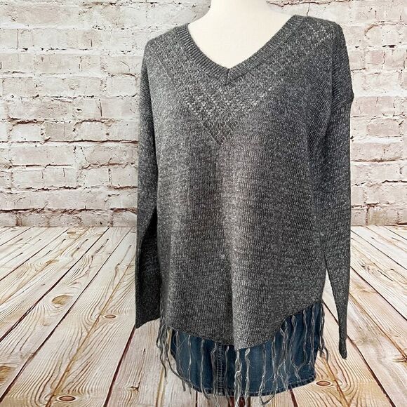 Jack BB Dakota fringe pullover sweater - Picture 1 of 6